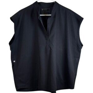 Figs Rafaela Oversize Scrub Black Surgeon Pharmacist Nurse Doctor Size XXL #2706